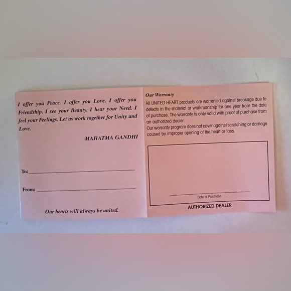 United Heart River of Love Magnetic Heart Pendant Sterling Silver Petra Azar - Picture 12 of 12